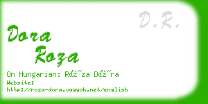 dora roza business card